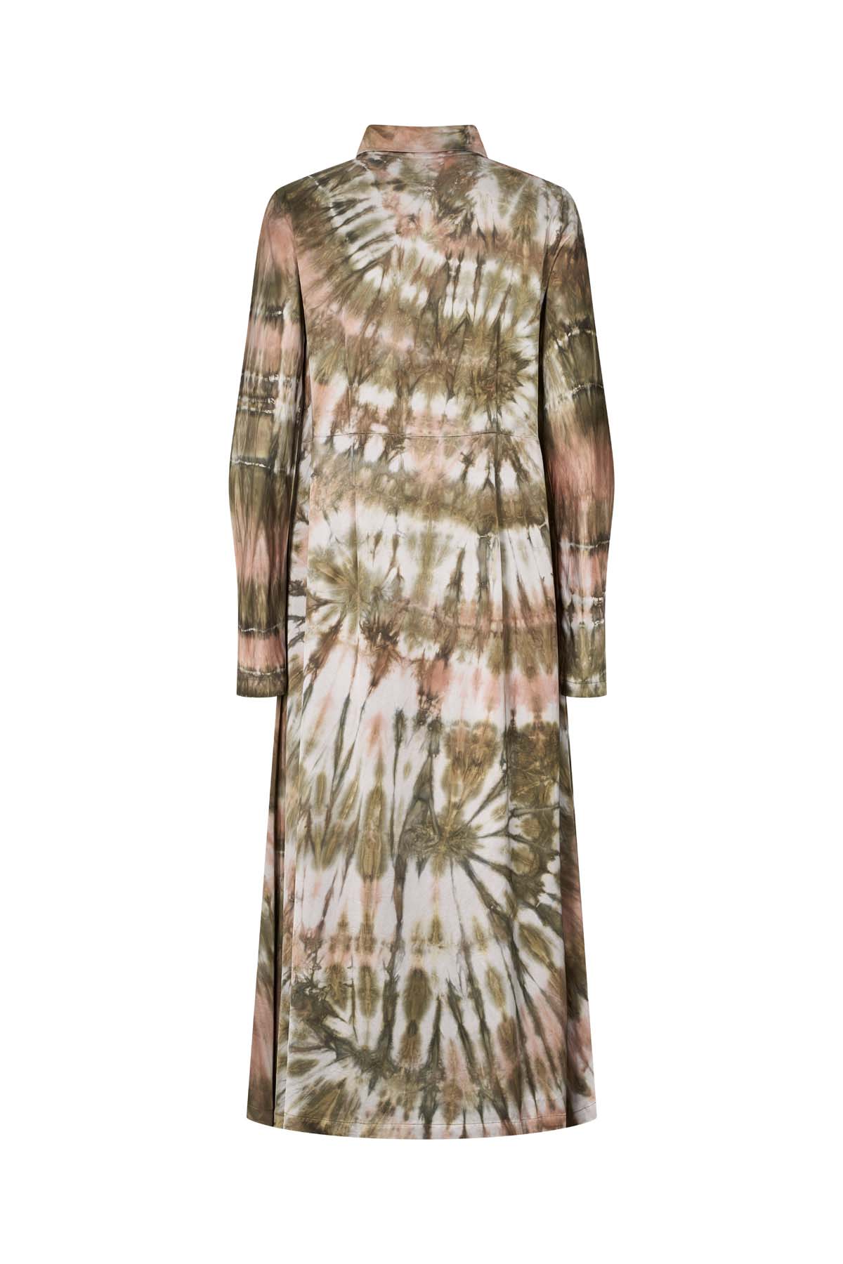Vija - Lava button dress I Rust combo 5 - Rabens Saloner