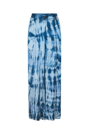 Briana - Lava pleat wide pants I Blue combo Blue combo XS 4 - Rabens Saloner