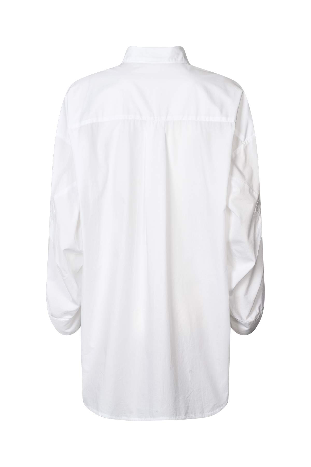 Susan - Poplin twist cuff OS shirt I White 6 - Rabens Saloner