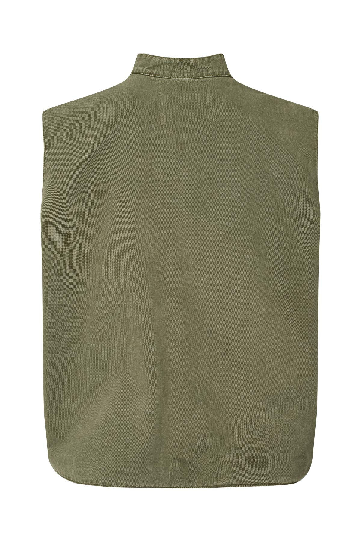 Beena - Canvas vest I Washed sage 5 - Rabens Saloner