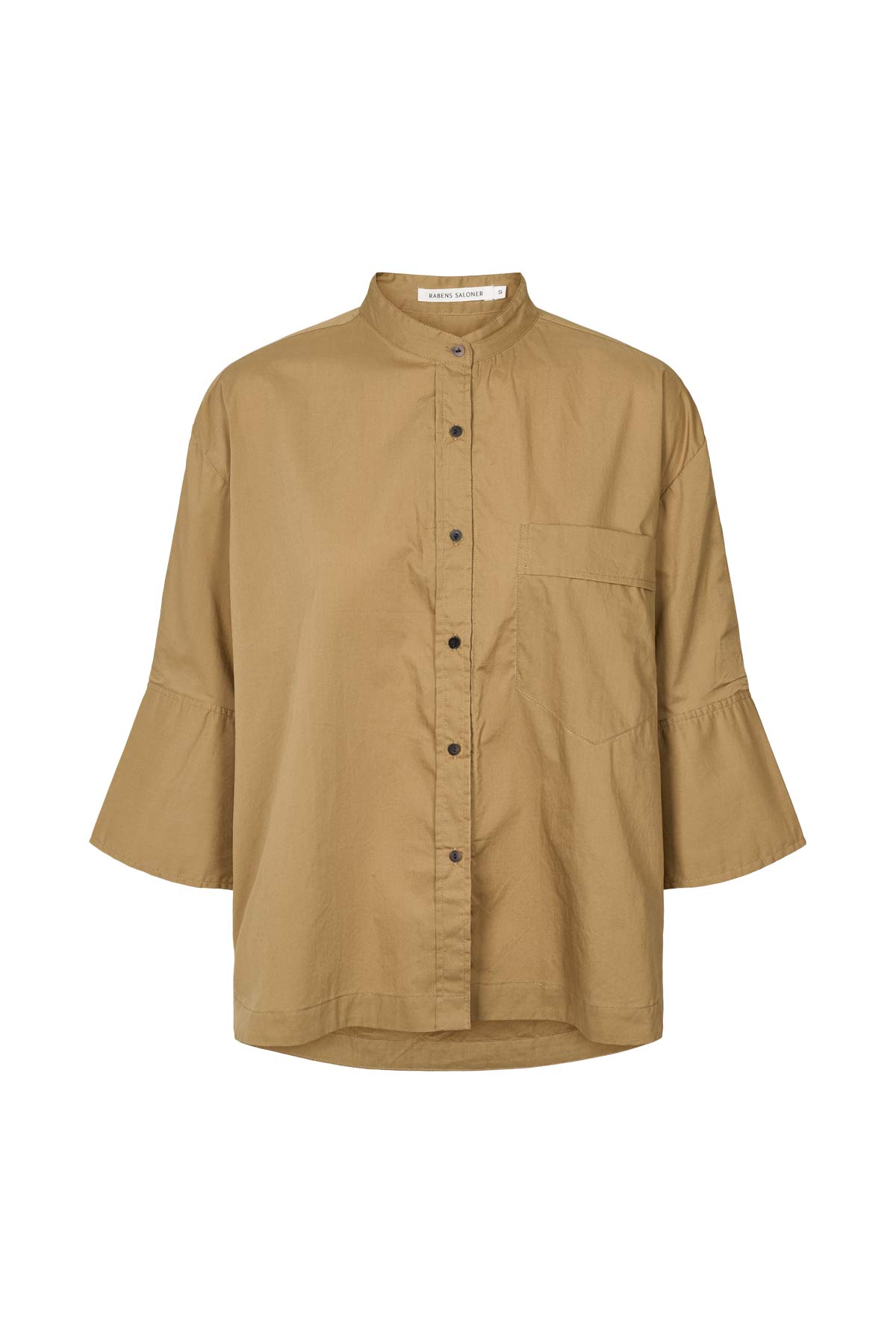 Seval - Poplin boxy shirt I Havanna brown Havanna brown XS 4 - Rabens Saloner