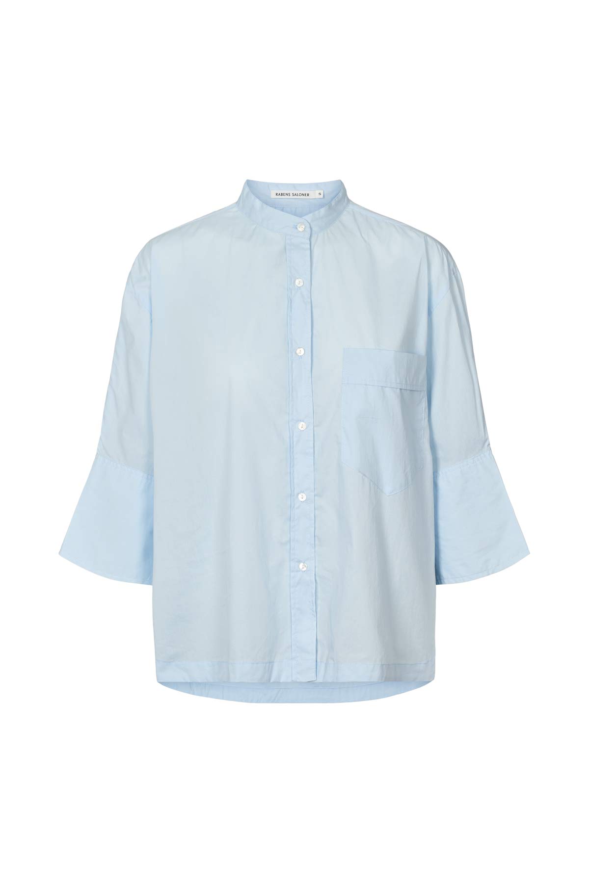 Seval - Poplin boxy shirt I Light blue Light blue XS 5 - Rabens Saloner