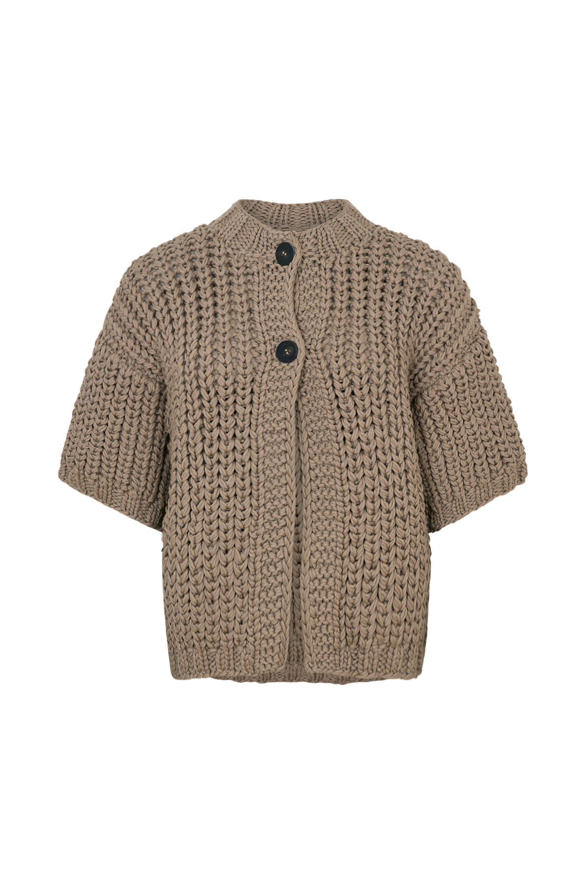 Alice - Rope knit cardigan I Walnut Walnut O/S 5 - Rabens Saloner