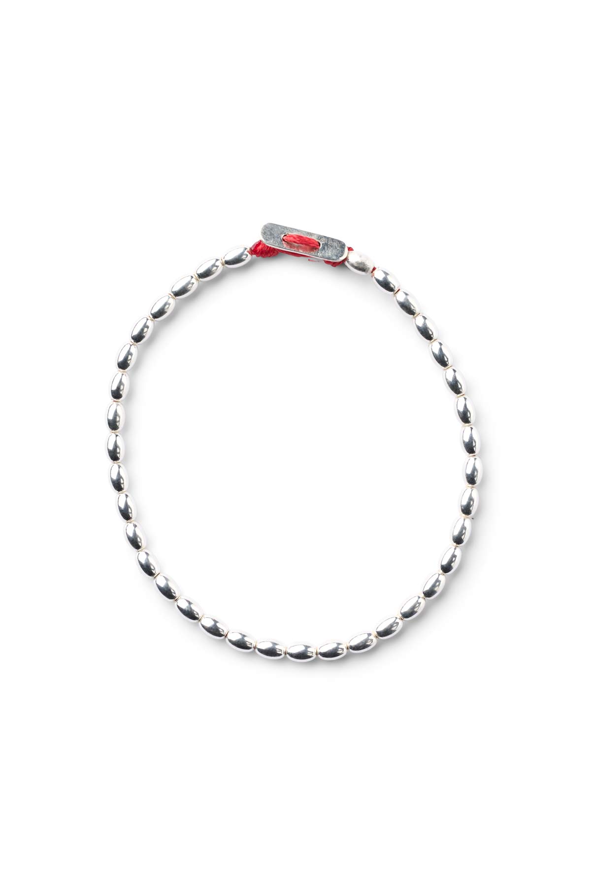 Rice Bead Bracelet - Nafsu I Silver Silver 1 - Rabens Saloner