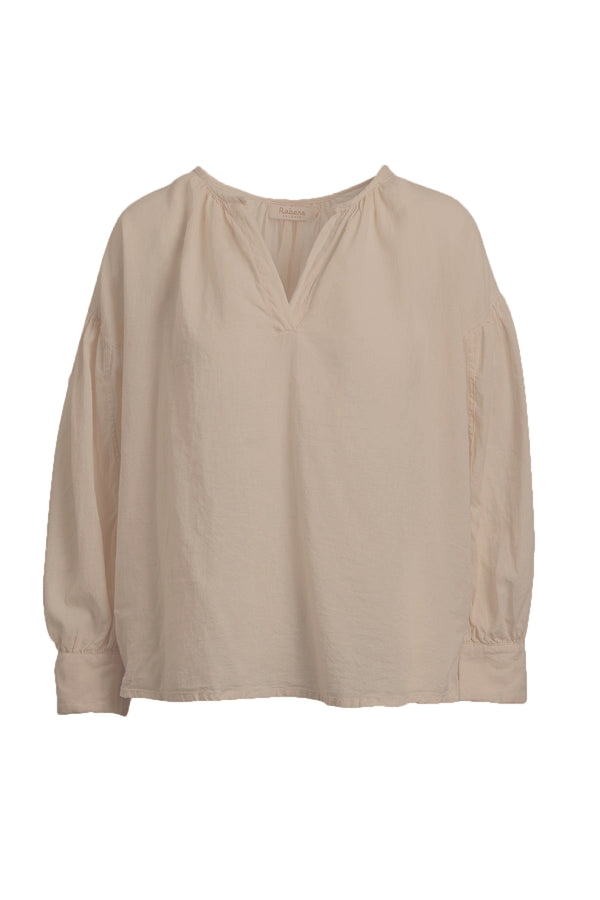 Charlot - Cotton gathered sleeve blouse I Tea Tea XS  1 - Rabens Saloner