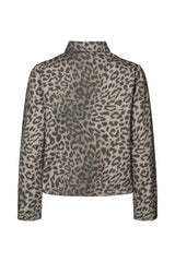 Aleksandra - Leopard print short jacket I Snow leopard 5 - Rabens Saloner