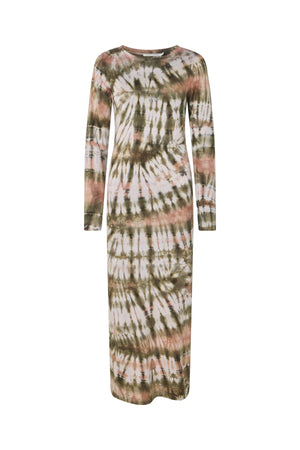 Simi - Lava long jersey dress I Rust combo Rust combo XS 5 - Rabens Saloner