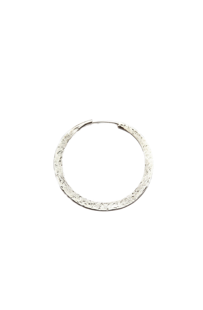 Nafsu - Silver hammered hoops S I Silver    1 - Rabens Saloner