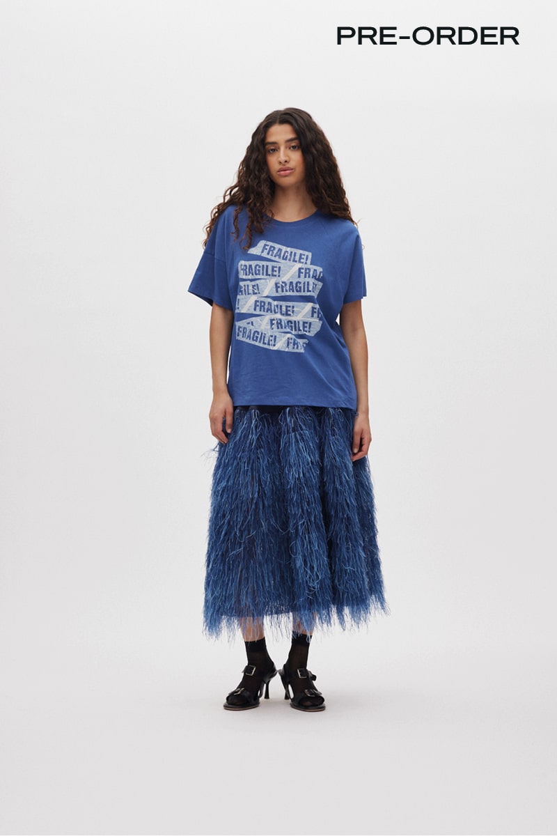 Magna - Plume combo full skirt I PRE-ORDER I Navy 1 - Rabens Saloner