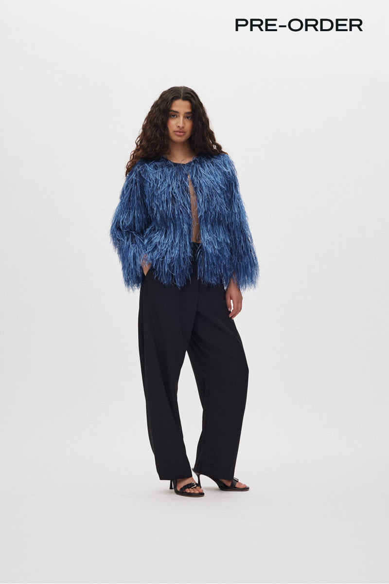 Safi- Plume blouse I PRE-ORDER I Navy 1 - Rabens Saloner