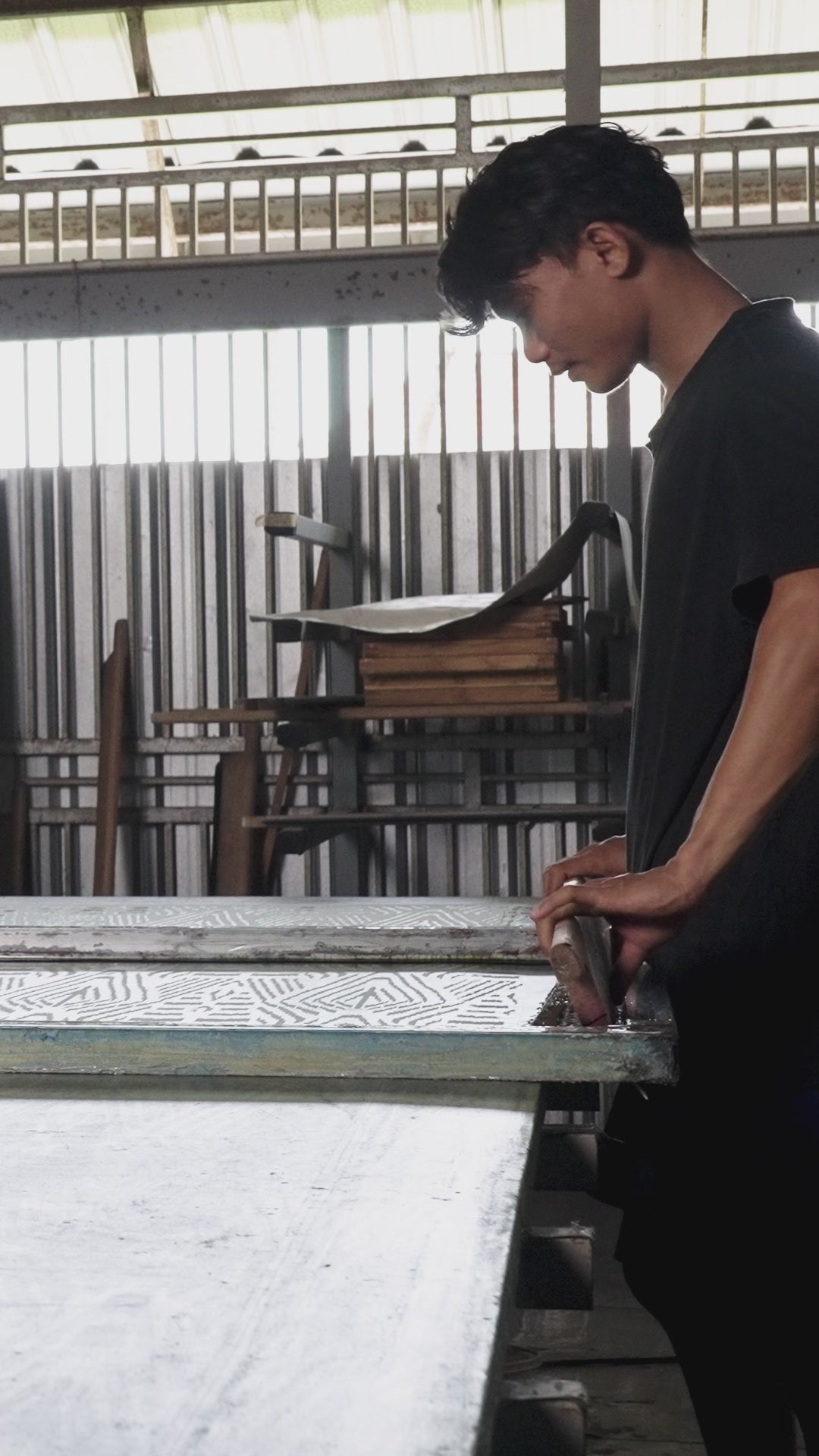 Almas - Ikat full skirt I Mandarin pink ivory 8 - Rabens Saloner