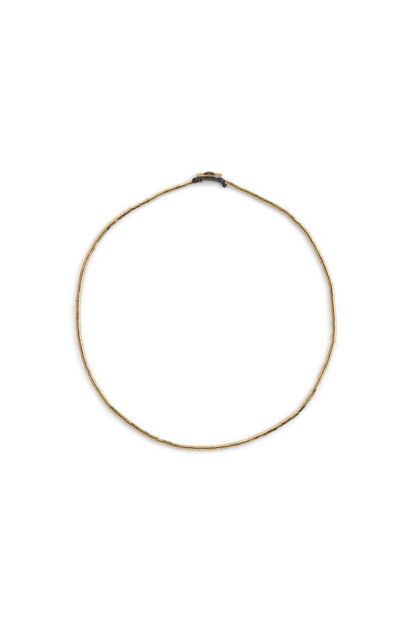 Nafsu - Tube bead golden necklace I 42 cm    2 - Rabens Saloner
