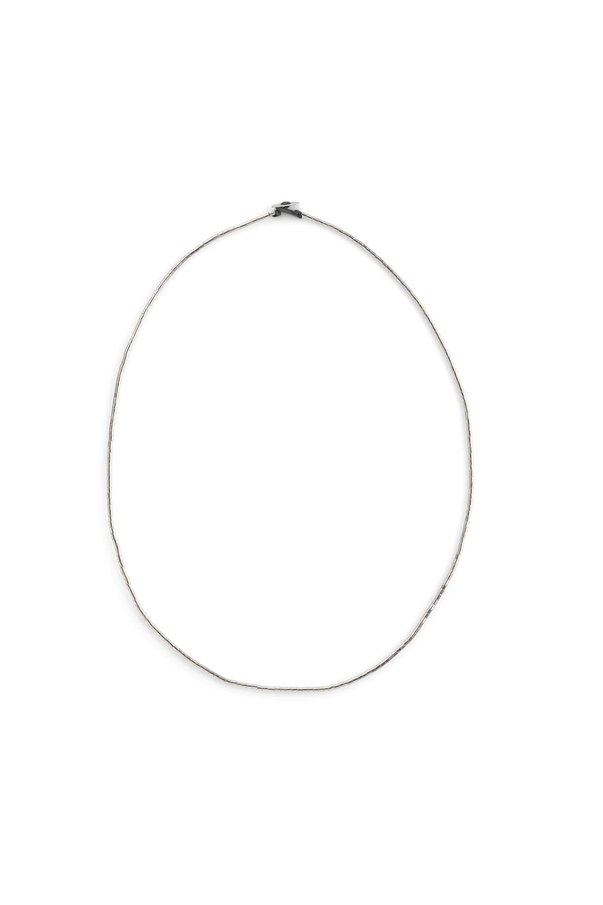 Nafsu - Tube bead silver necklace I 60 cm    2 - Rabens Saloner