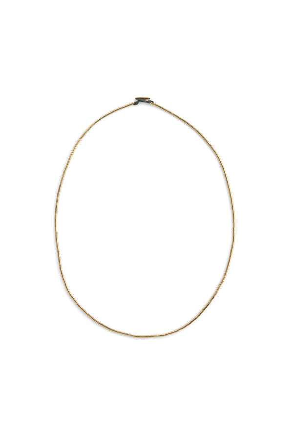 Nafsu - Tube bead golden necklace I 60 cm GOLD PLATED O/S  1 - Rabens Saloner