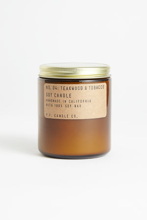 P.F. Candle Co. - Scented Candle I Teakwood & Tobacco    1 - Rabens Saloner