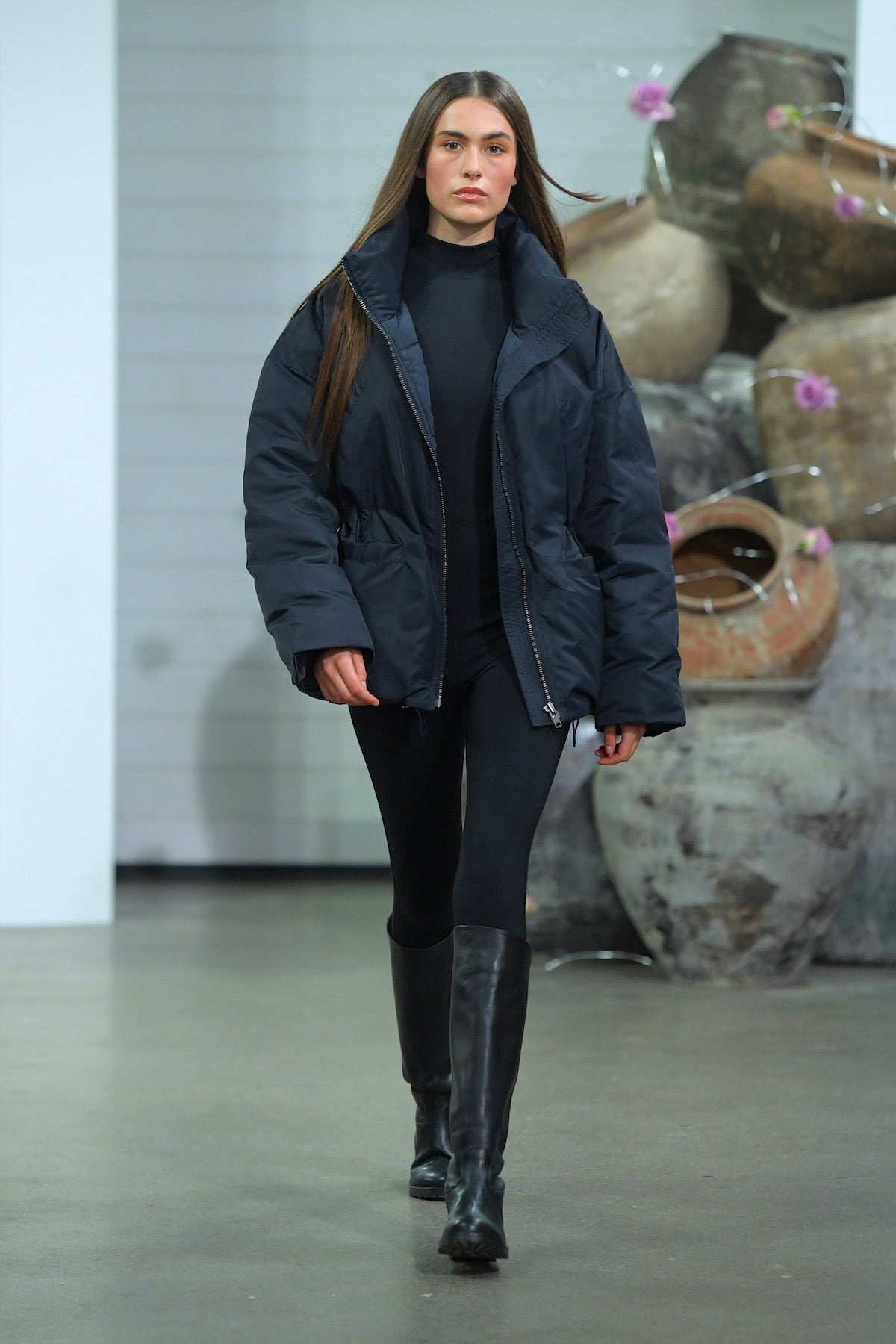 Shyla - Beaver down jacket MIDNIGHT XS  1 - Rabens Saloner