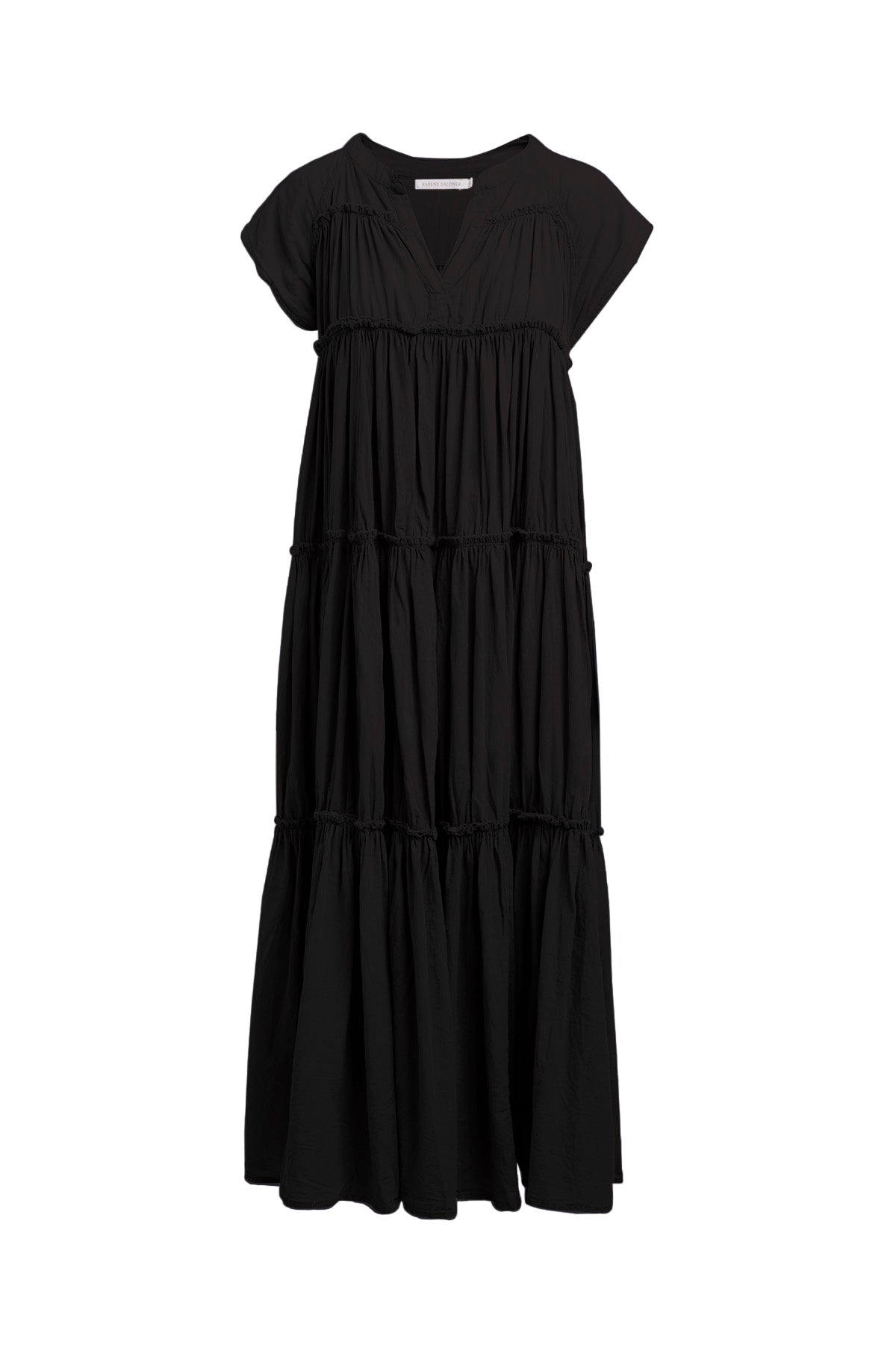 Gisele - Cotton flare long dress – Rabens Saloner