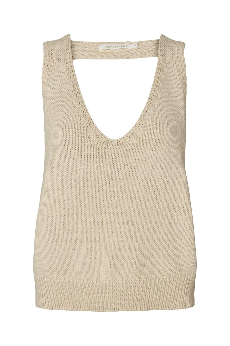 Gelila - Fabric knit low V tank