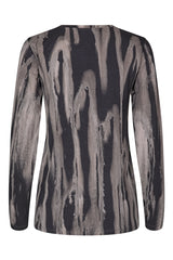 Xenia - Mottled LS tshirt I Grey combo    6 - Rabens Saloner